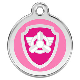 Produktbild von RedDingo Hundemarke mit Gravur Paw Patrol Skye pink Größe S