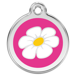 Produktbild von RedDingo Hundemarke mit individueller Gravur Daisy hot pink Größe L