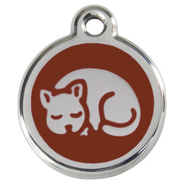 Produktbild von RedDingo Katzenmarke mit individueller Gravur Kitten braun