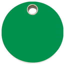 Produktbild von RedDingo Kunststoff Hundemarke mit individueller Gravur Kreis grün Größe M