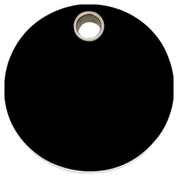 Produktbild von RedDingo Kunststoff Hundemarke mit individueller Gravur Kreis schwarz Größe S - 7 g