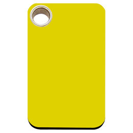 Produktbild von RedDingo Kunststoff Hundemarke mit individueller Gravur Rechteck gelb Größe M