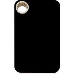 Produktbild von RedDingo Kunststoff Hundemarke mit individueller Gravur Rechteck schwarz