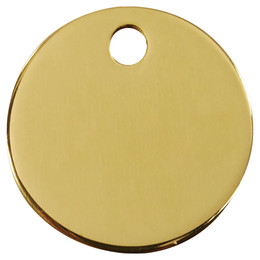 Produktbild von RedDingo Messing Katzenmarke mit individueller Gravur Kreis