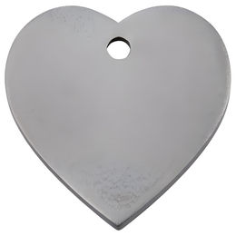 Produktbild von RedDingo Titan Hundemarke mit individueller Gravur Herz Größe S