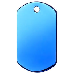 Produktbild von RedDingo Titan Hundemarke mit individueller Gravur Rechteck dunkelblau