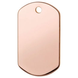 Produktbild von RedDingo Titan Hundemarke mit individueller Gravur Rechteck rose