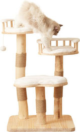 Produktbild von REDOM Kratzbaum aus Massivholz, 3-stufiges Sprungbrett,
