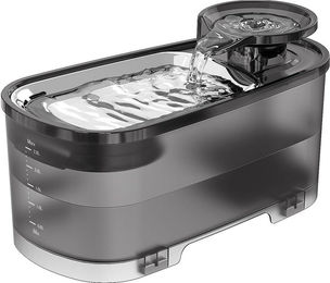 Produktbild von REDOM Trinkbrunnen Katzentrinkbrunnen mit Filtersystem Edelstahl-Einsatz