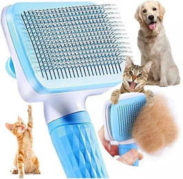 Produktbild von Refined Living Fellbürste Fellbürste Tierpflege Bürste,Selbstreinigend