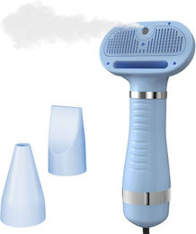 Refttenw Fellbürste 2-in-1 Katzenkamm/ Hundefön – Entfilzen, Föhnen, Frisieren, Massieren, mit ablösbarer Bürste & 2 Aufsätzen, Wassser-Ionen, – Bild 1 von 5