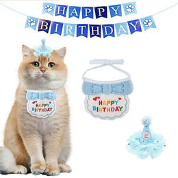 Produktbild von Refttenw Haustier-Geburtstags-Party-Zubehör-Set