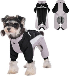 Produktbild von Refttenw Hundejacke Hundewintermantel,Plüsch Hund Kleidung,reflektierende, Klettverschluss-Design