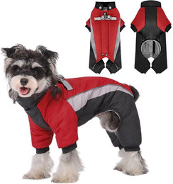 Produktbild von Refttenw Hundejacke Hundewintermantel,Plüsch Hund Kleidung,reflektierende, Klettverschluss-Design