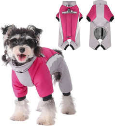 Produktbild von Refttenw Hundejacke Hundewintermantel,Plüsch Hund Kleidung,reflektierende, Klettverschluss-Design