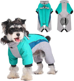 Produktbild von Refttenw Hundejacke Hundewintermantel,Plüsch Hund Kleidung,reflektierende, Klettverschluss-Design