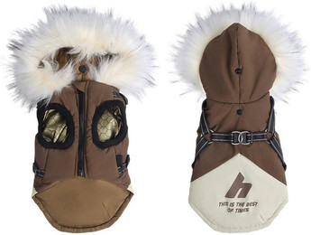 Produktbild von Refttenw Hundekleid 2-in-1 Haustierkleidung, Geschirr,mit Kapuze,Reflektierendes Design