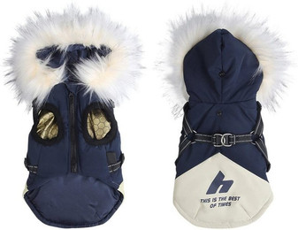 Produktbild von Refttenw Hundekleid 2-in-1 Haustierkleidung, Geschirr,mit Kapuze,Reflektierendes Design