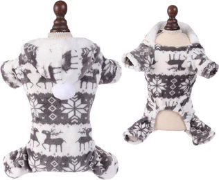 Produktbild von Refttenw Hundekleid Hundepullover mit Kapuze,gestrickter Rollkragen-Weihnachtspullover