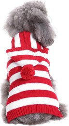 Produktbild von Refttenw Hundekleid Hundepullover mit Kapuze,gestrickter Rollkragen-Weihnachtspullover