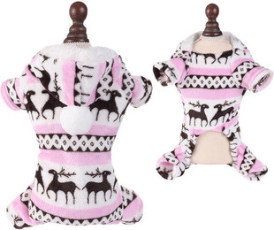 Produktbild von Refttenw Hundekleid Hundepullover mit Kapuze,gestrickter Rollkragen-Weihnachtspullover