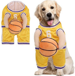 Produktbild von Refttenw Hundekostüm Basketball Trikot mit Ball
