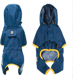 Produktbild von Refttenw Hundemantel wasserdicht mit Kapuze und reflektierenden Streifen