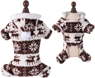 Produktbild von Refttenw Hundepullover mit Kapuze gestrickt