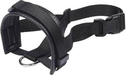 Produktbild von Refttenw Maulkorb Hund mit Kopfriemen verstellbar Schwarz