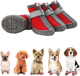 Produktbild von Refttenw Pfotenschutz Hundeschuhe mit Reflektorstreifen und Klettverschluss