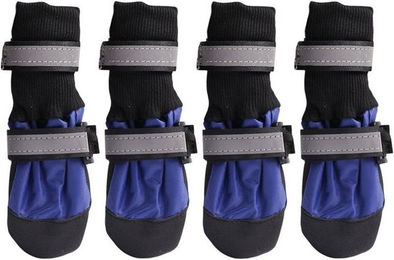 Produktbild von Refttenw Pfotenschutz Hundeschuhe Wasserdicht mit Reflektierenden Streifen