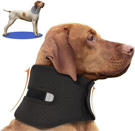 Refttenw Schutzkragen Verstellbare Hundehalskrause, atmungsaktiv, reflektierendes Design – Bild 1 von 5