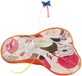 Produktbild von Refttenw Tier-Intelligenzspielzeug Interaktives Katzenspielzeug,Wärmeempfindliches Spielzeug,4 Saugnäpfe, 3 Geschwindigkeiten