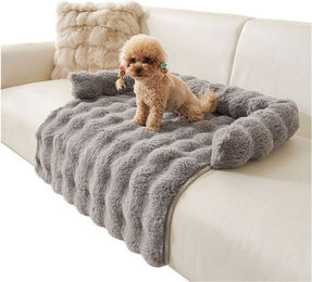 Produktbild von Refttenw Tierbett Haustiermatte mit Kissen,Rutschfestes Sofa-Nest,Warm halten,75 × 75 cm