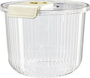 Produktbild von Reisbehälter Klarer Reisaufbewahrungsbehälter Luftdichter Reiseimer für Trockenfutter Getreide Mehl Sojabohne Küche