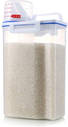 Produktbild von Reislagerfass 2 kg Fassungsvermögen BPA-frei Luftdichter Getreidebehälter mit Messbecherdeckel für