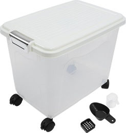 Produktbild von Reisspenderbehälter, 20 l, PP, versiegelt, Vorratsbehälter für Hundefutter mit Rädern für trockenes Küchenfutter L