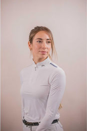 Produktbild von Reit-Poloshirt für Mädchen Pénélope Séville Mesh