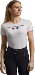 Produktbild von Reit-T-Shirt aus Baumwolle für Damen Premier Equine Chiaro
