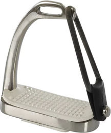 Produktbild von Reitbügel aus rostfreiem Stahl mit seitlichem Gummi Umbria Equitazione