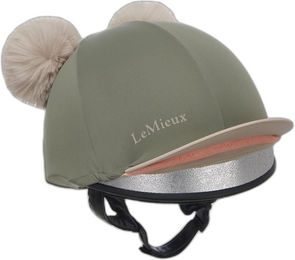 Produktbild von Reithelm-Tuch mit abnehmbarem Doppel-Pompom LeMieux