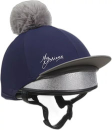 Produktbild von Reithelmüberzug mit Bommel LeMieux