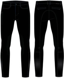 Produktbild von Reithose mit Knieschoner Catago Raven