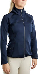 Produktbild von Reitjacke mit Kapuze Full Zip Damen Montar Blair Gun Metal Crystals Logo