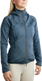 Produktbild von Reitjacke mit Kapuze Full Zip Damen Montar Blair Gun Metal Crystals Logo