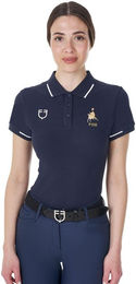 Produktbild von Reitpolo Damen Equestro Three-button Training