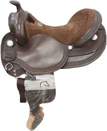 Produktbild von Reitsattel Westwood Ww-bar #11 16" Fqh -dark Brn/suede Brn-sm-1-40-23