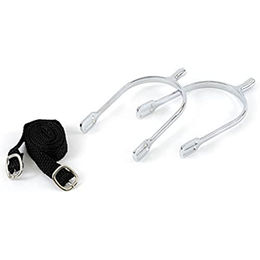 Produktbild von Reitsporen in Tropfenform mit Riemen im Paar Covalliero