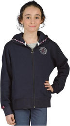 Produktbild von Reitsweatshirt mit Reißverschluss und Kapuze, Mädchen Flags&Cup Mitla