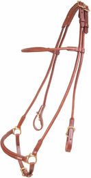 Reittrense aus Leder mit hannoveranischem Reithalfter Karlslund – Bild 1 von 2